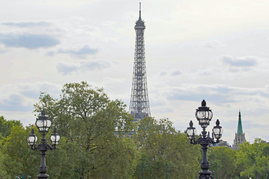 Eifelturm von der Pont alexandre III aus