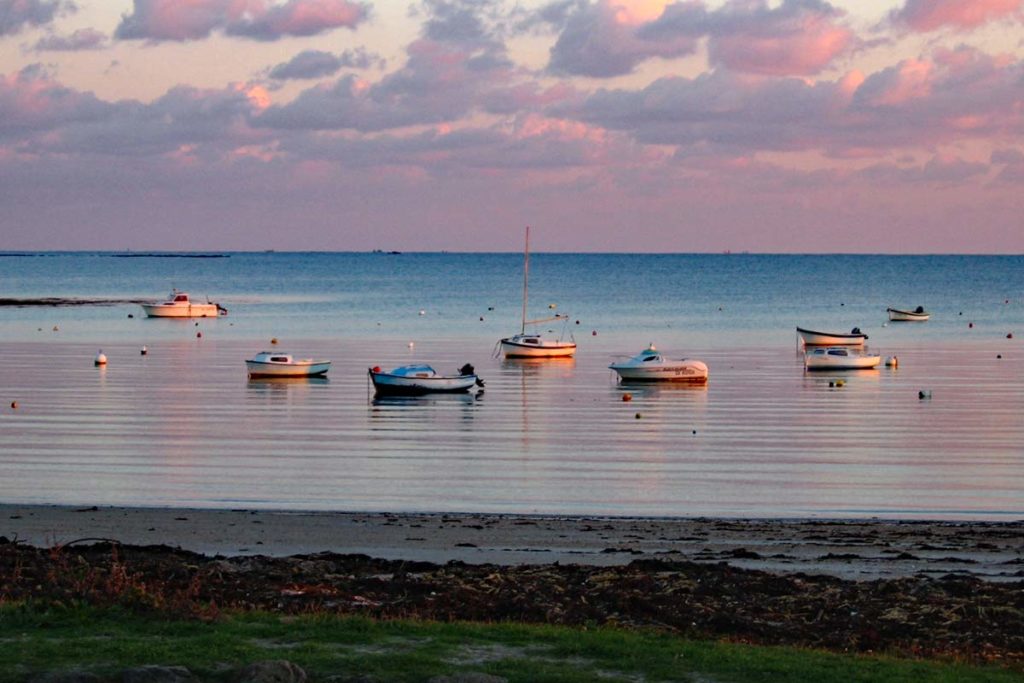 Böötchen Bretagen Abends