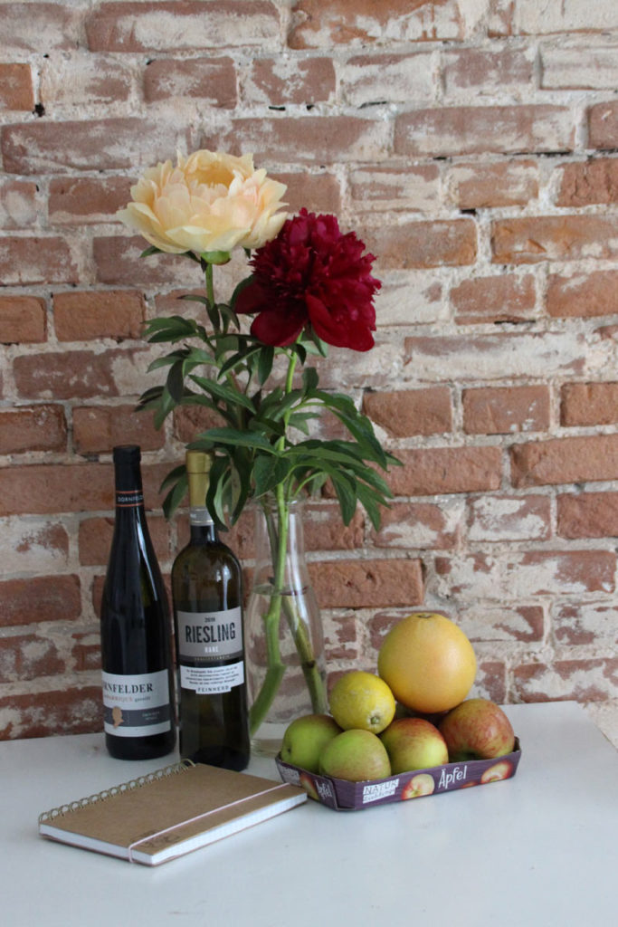 Wein zur Begrüßung