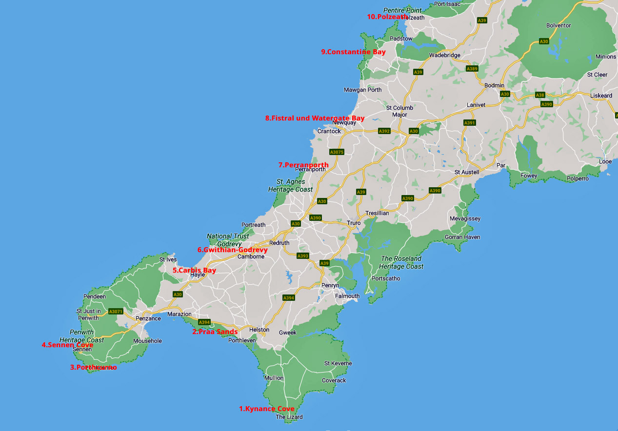 Cornwall Strände