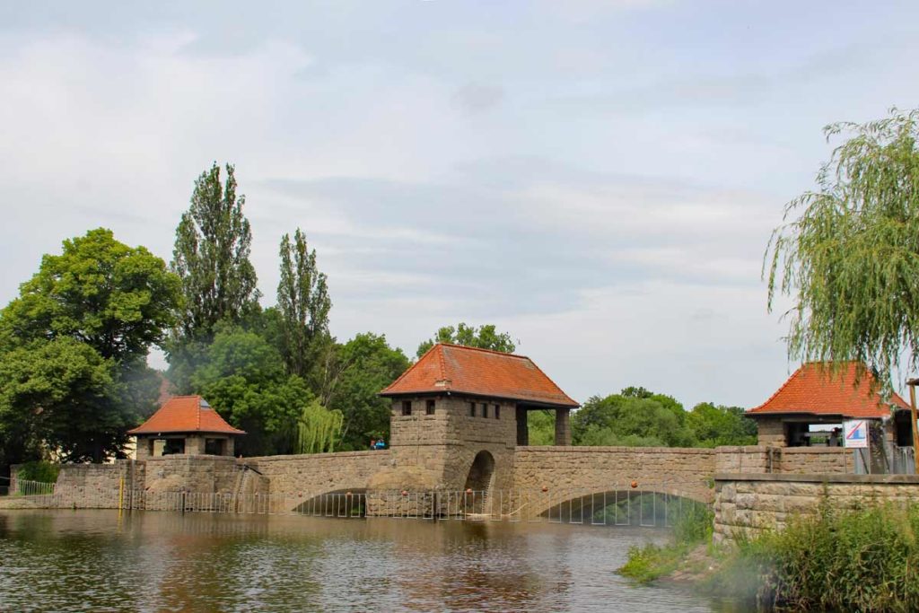 Stauwehr weisse Elster