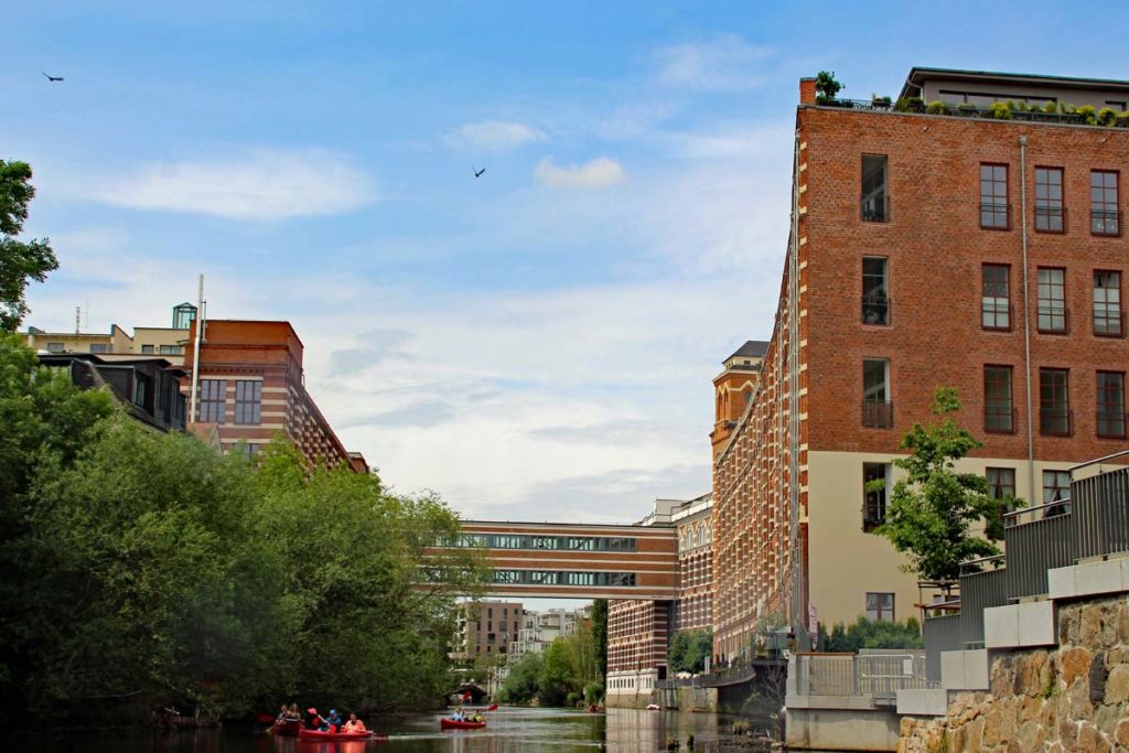 Panoramablick Carl heine Kanal