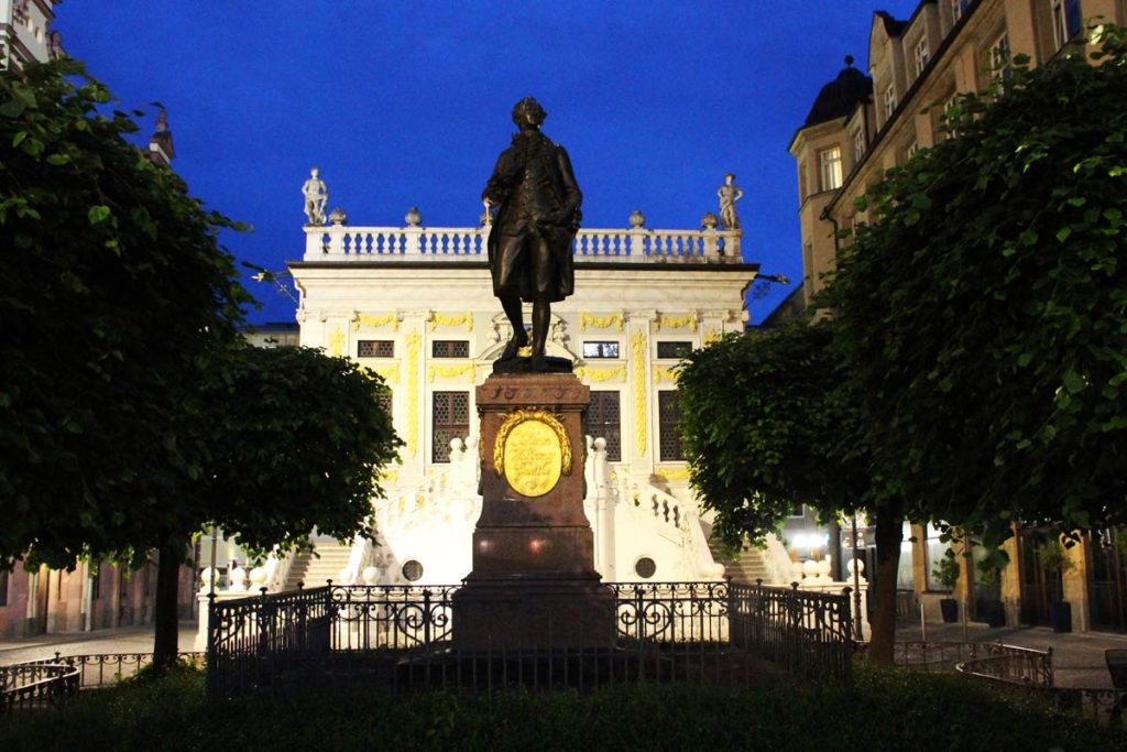 Göthedenkmal alte Handelsbörse Leipzig