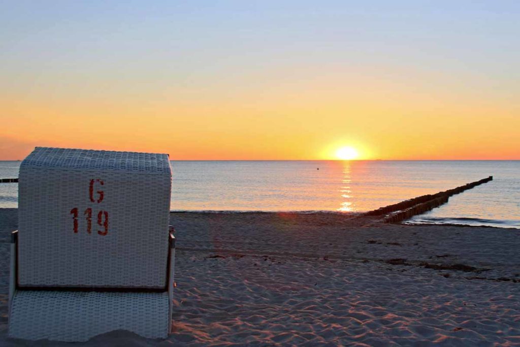 Sonnenuntergang in Ahrenshoop