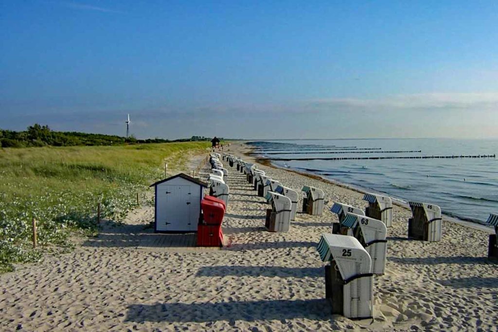 Strand Wustrow bei Sonne
