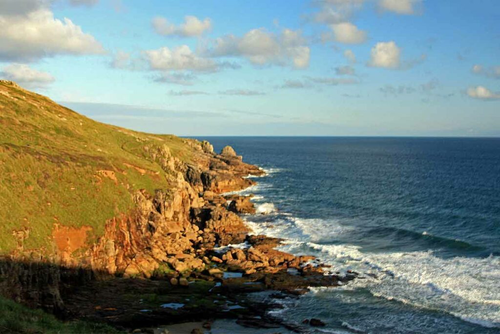 Cornwall Küste am Abend