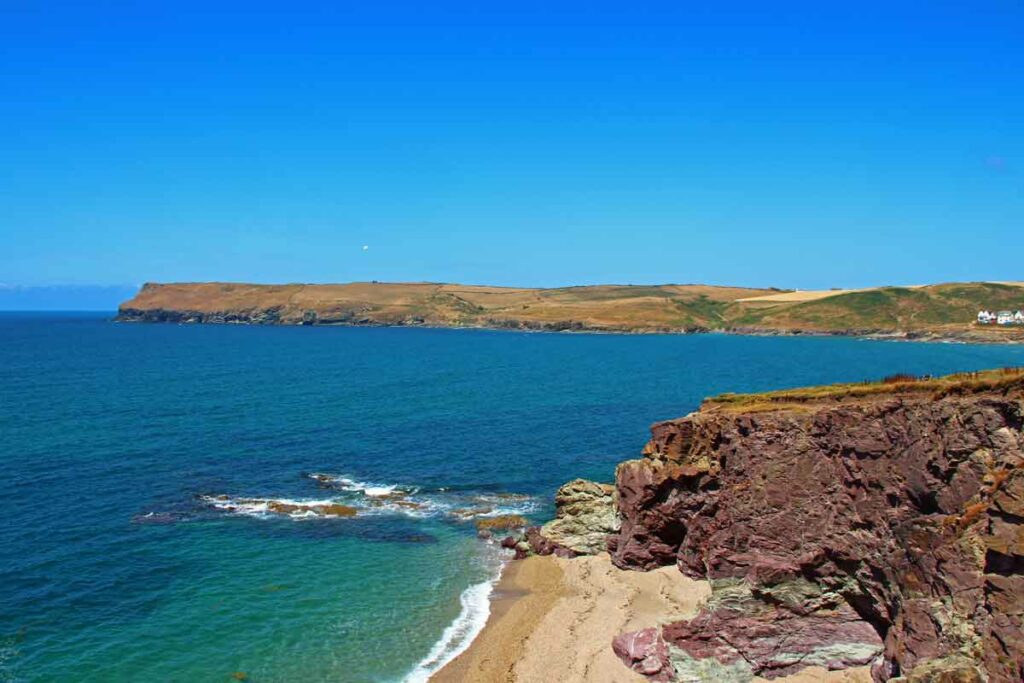 Blik aufs Meer bei Polzeath