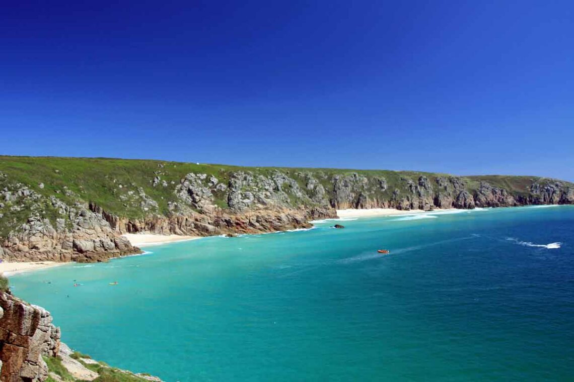 England Cornwall Porthcurno Bay