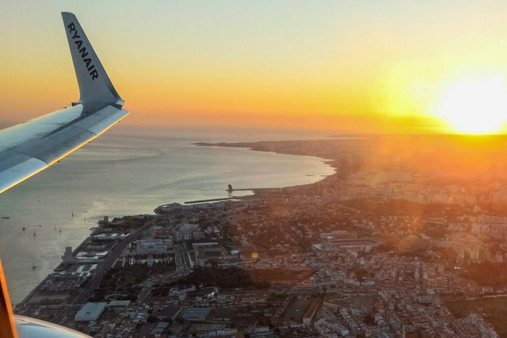 Flugzeug bei der LAndung