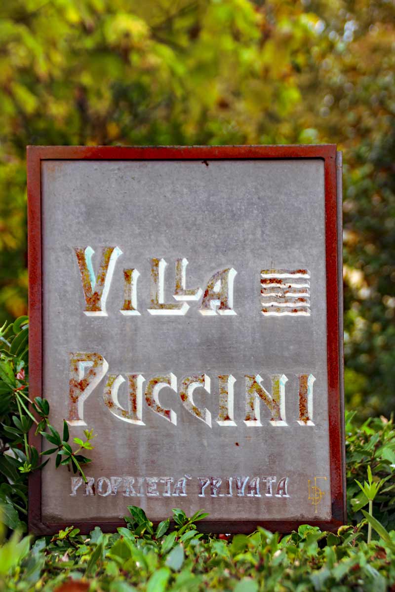 Villa Puccini Schild