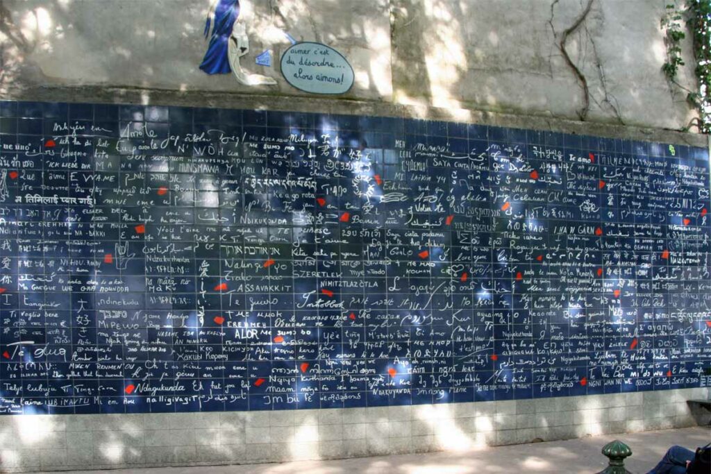 Paris Liebeswand im Montmartre
