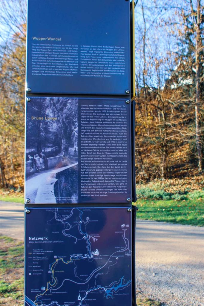 Hinweisschild zur Geschichte Opladens