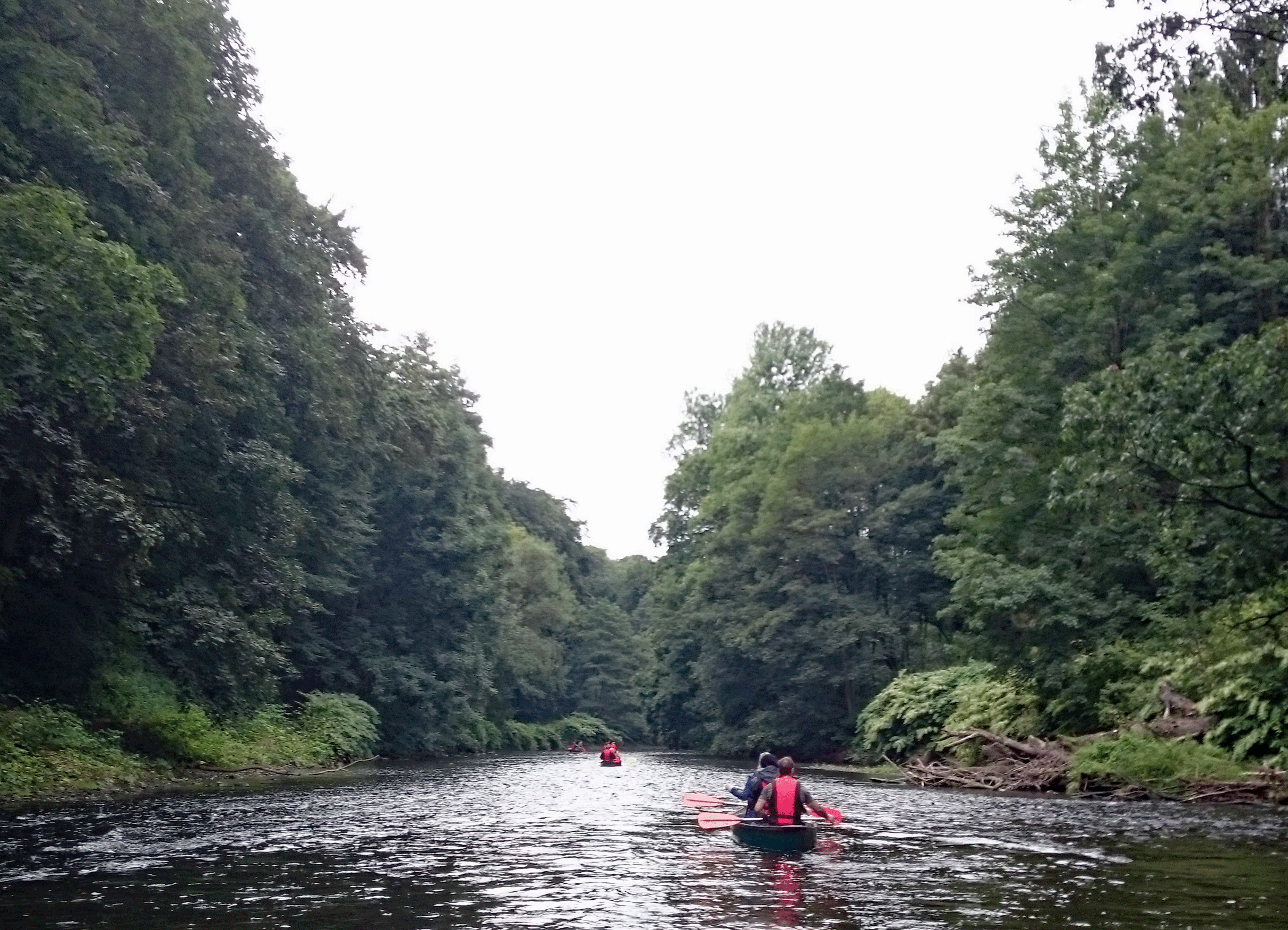 Kanufahrt auf der Wupper