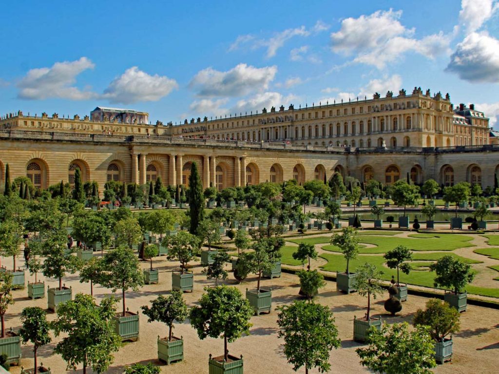 Blick auf die Orangerie Schloss Versaille