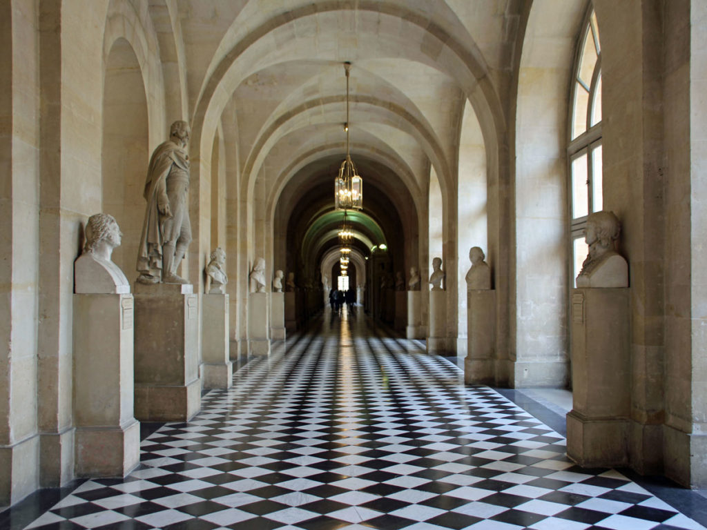Flur zu den Galerien in Schloss Versaille