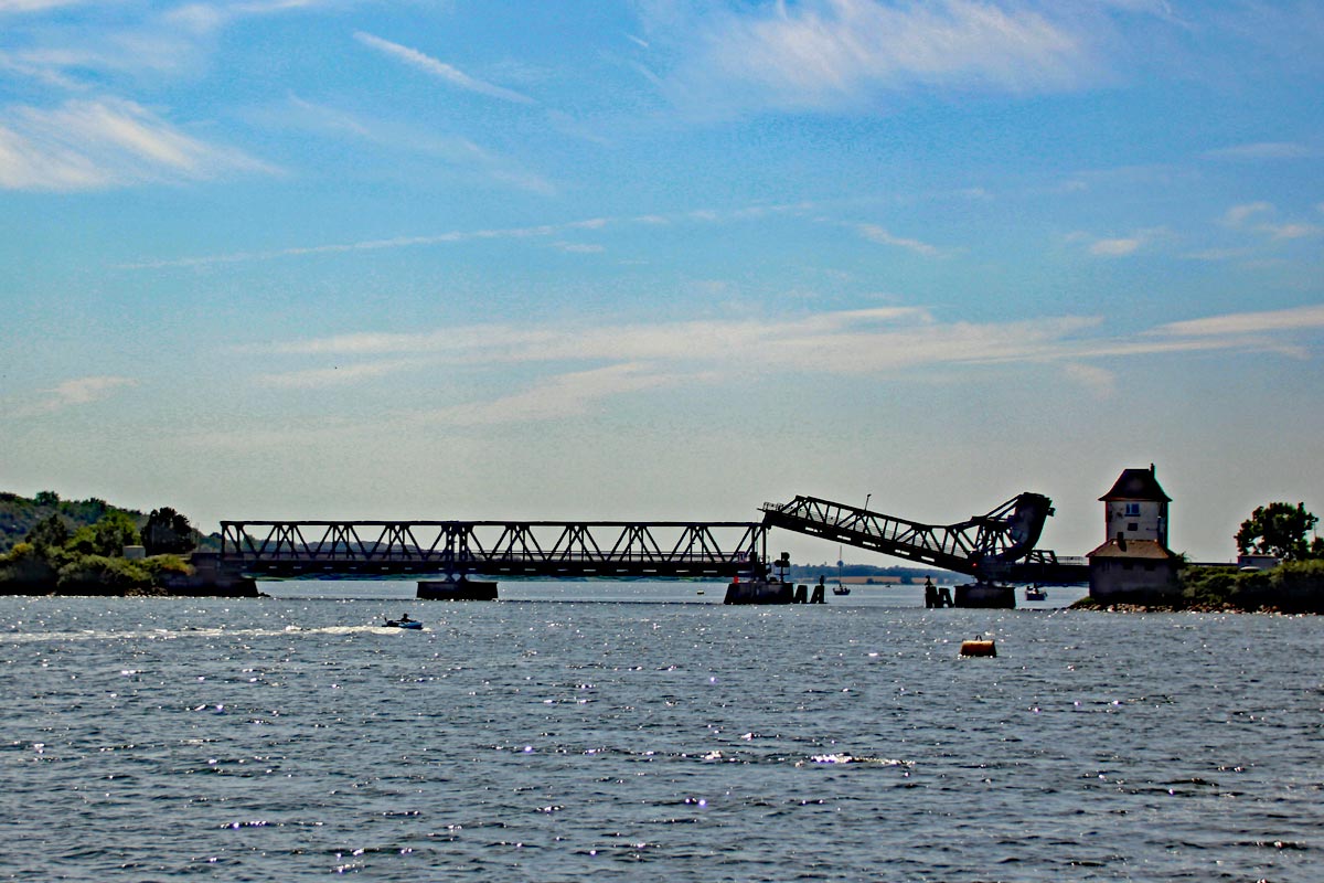 Rollklappbrücke bei Lindaunis Schlei