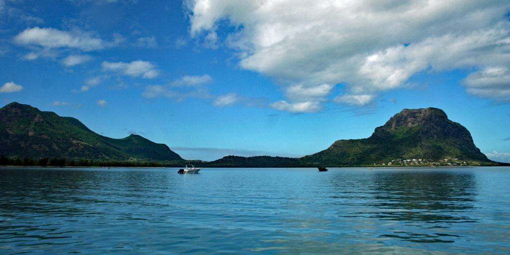 Blick auf die Bucht von le Morne