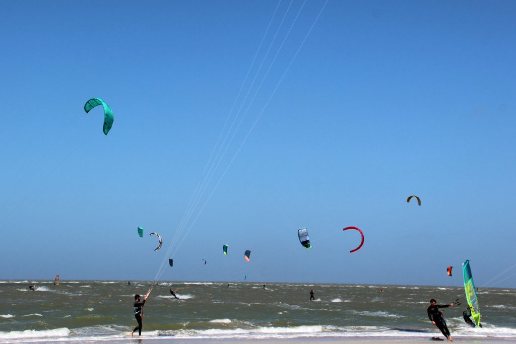 Kiter am Strand
