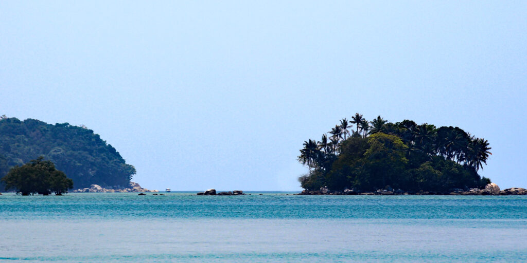 Inseln beim Nai Yang beacht Thailand