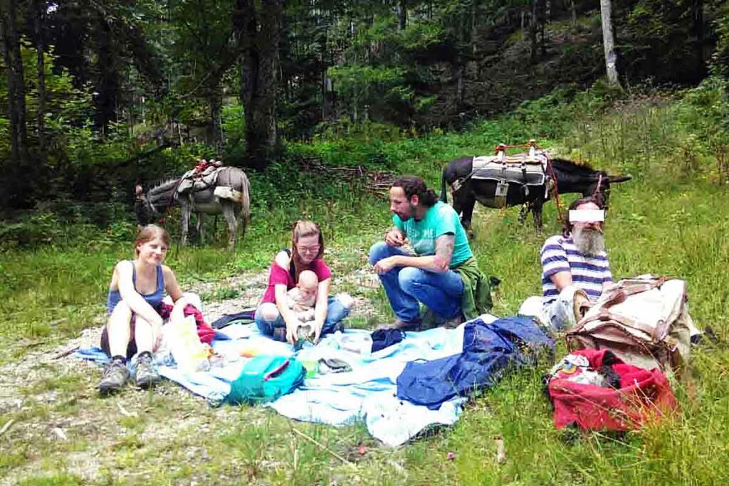 Picknick Eselwanderung