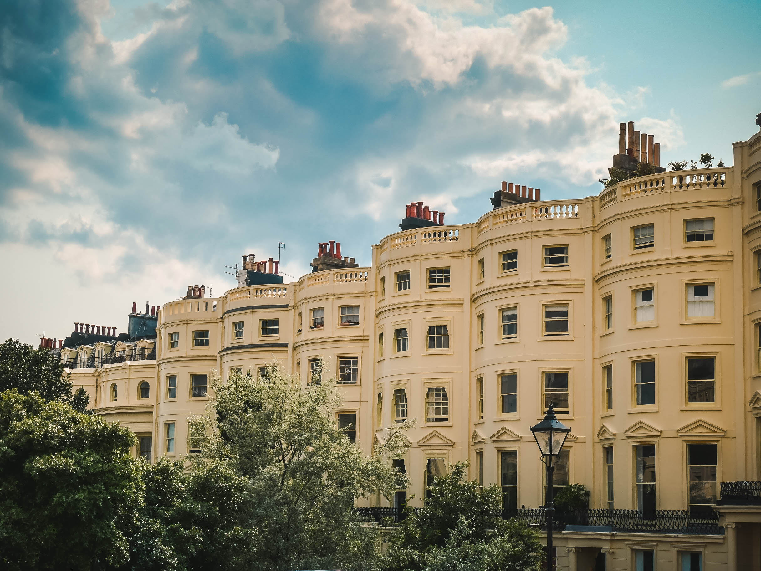 Häuser an der Brunswick Terrace Brighton