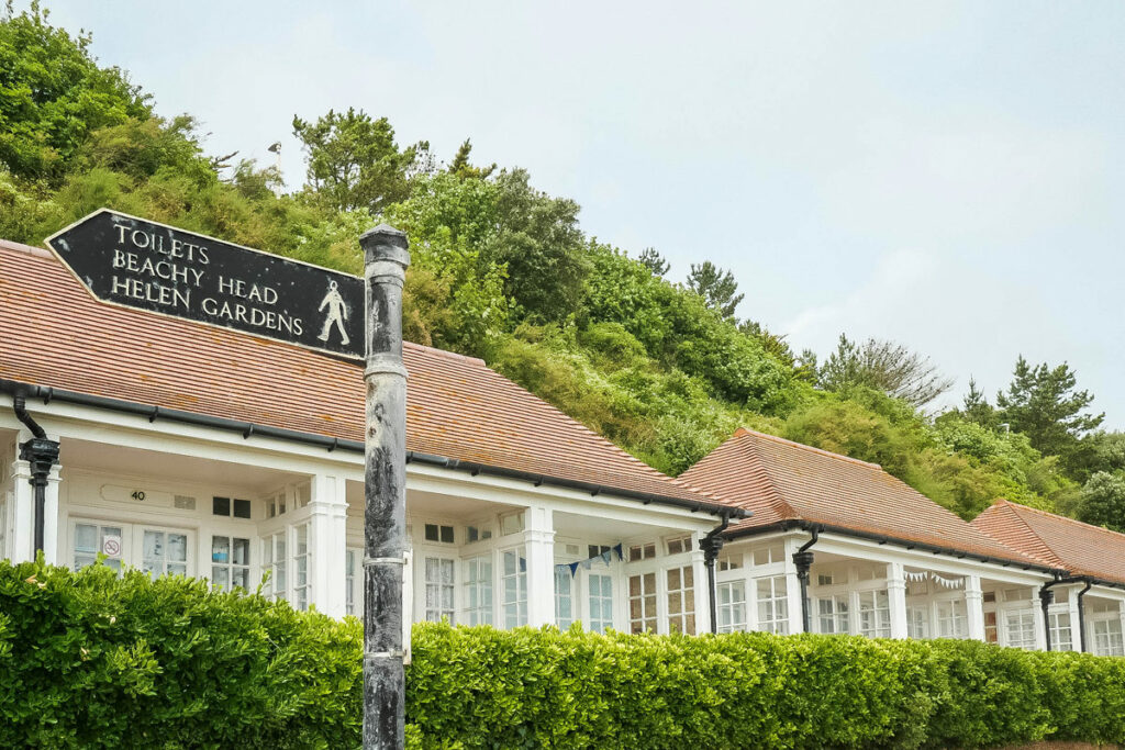 Cottages am Strand von Eastbourne