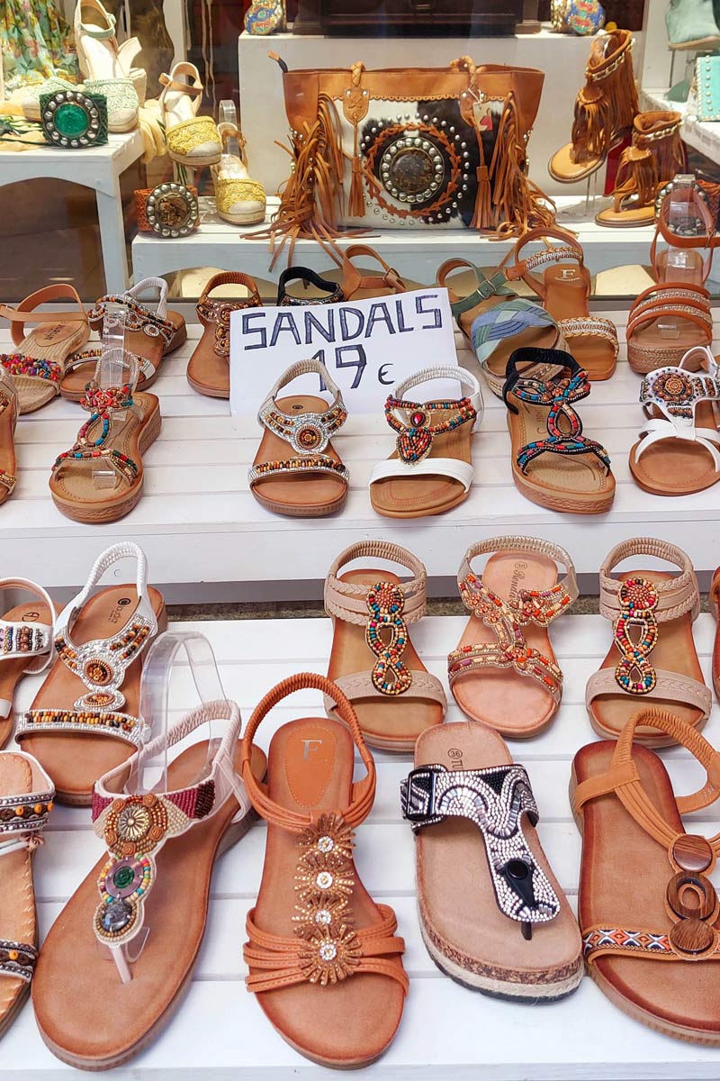 Schuhe auf Las Dalias Markt