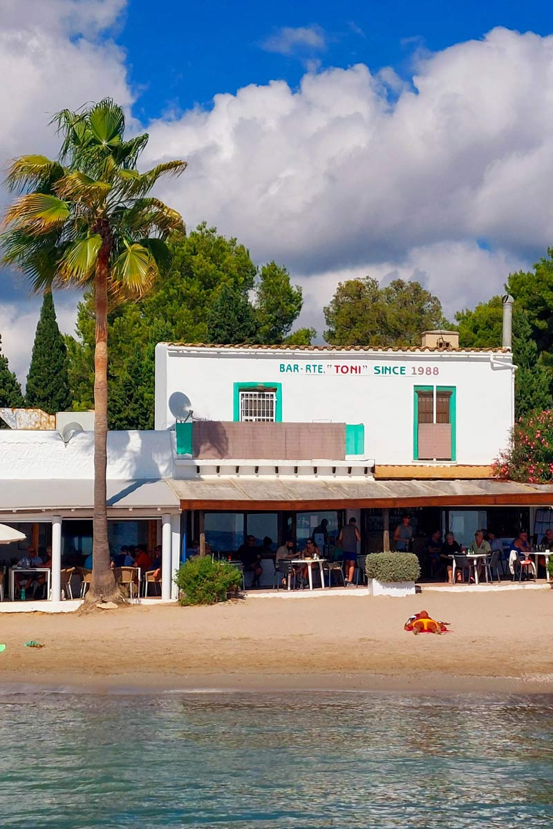 Bar Toni in der Cala Pada