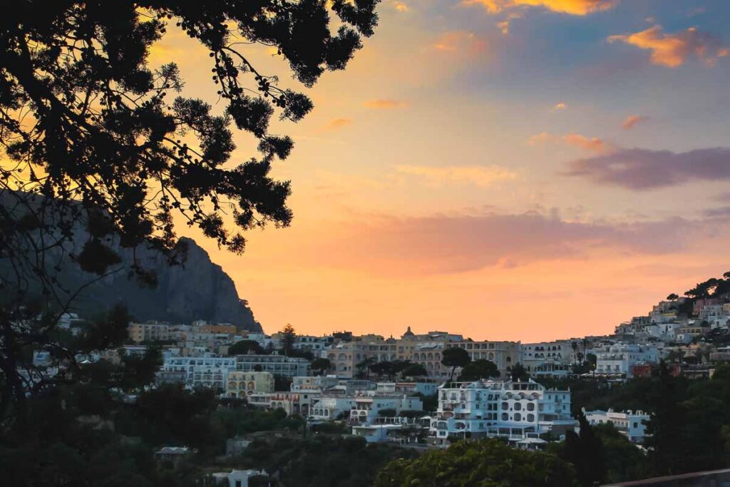 Capri Panorama am Abend