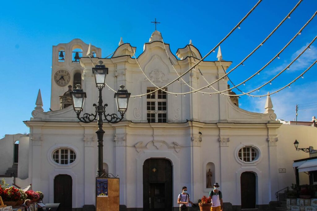 Vor die Chesa di Santa Sophia anacapri