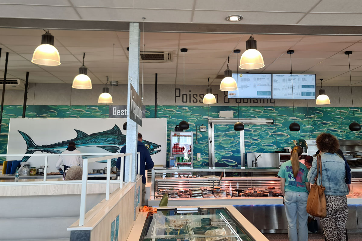 Innere Ansicht von Poisson und Cuisine