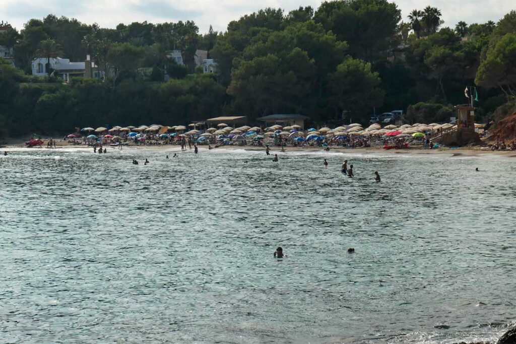 Cala Llenya Blick auf den Strand