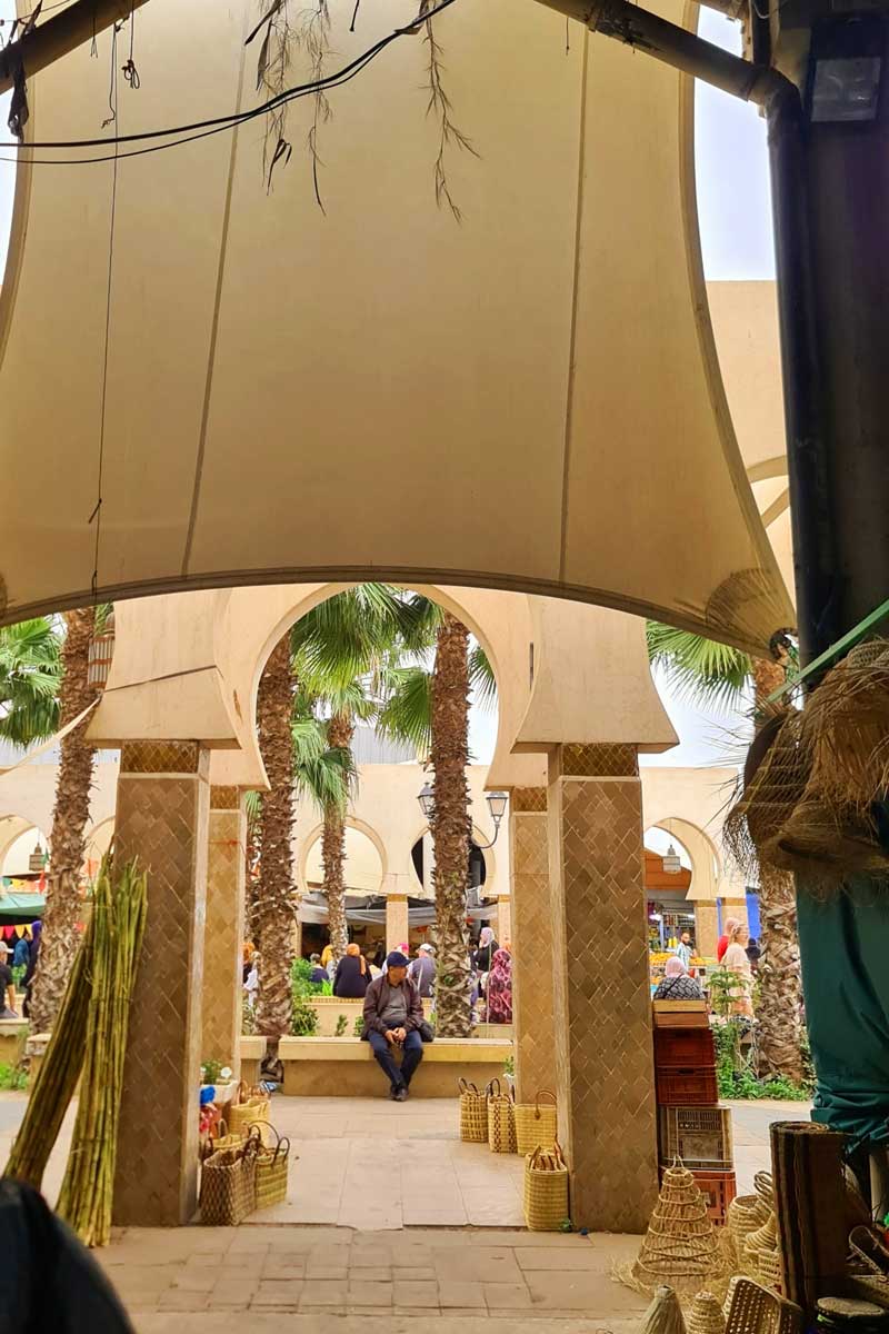 Agadir Souk Blick in den Innenhof
