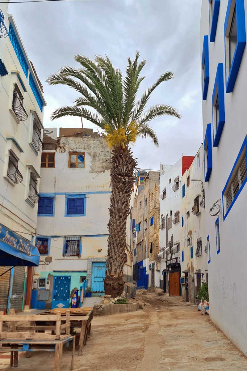 Strasse in Taghazout