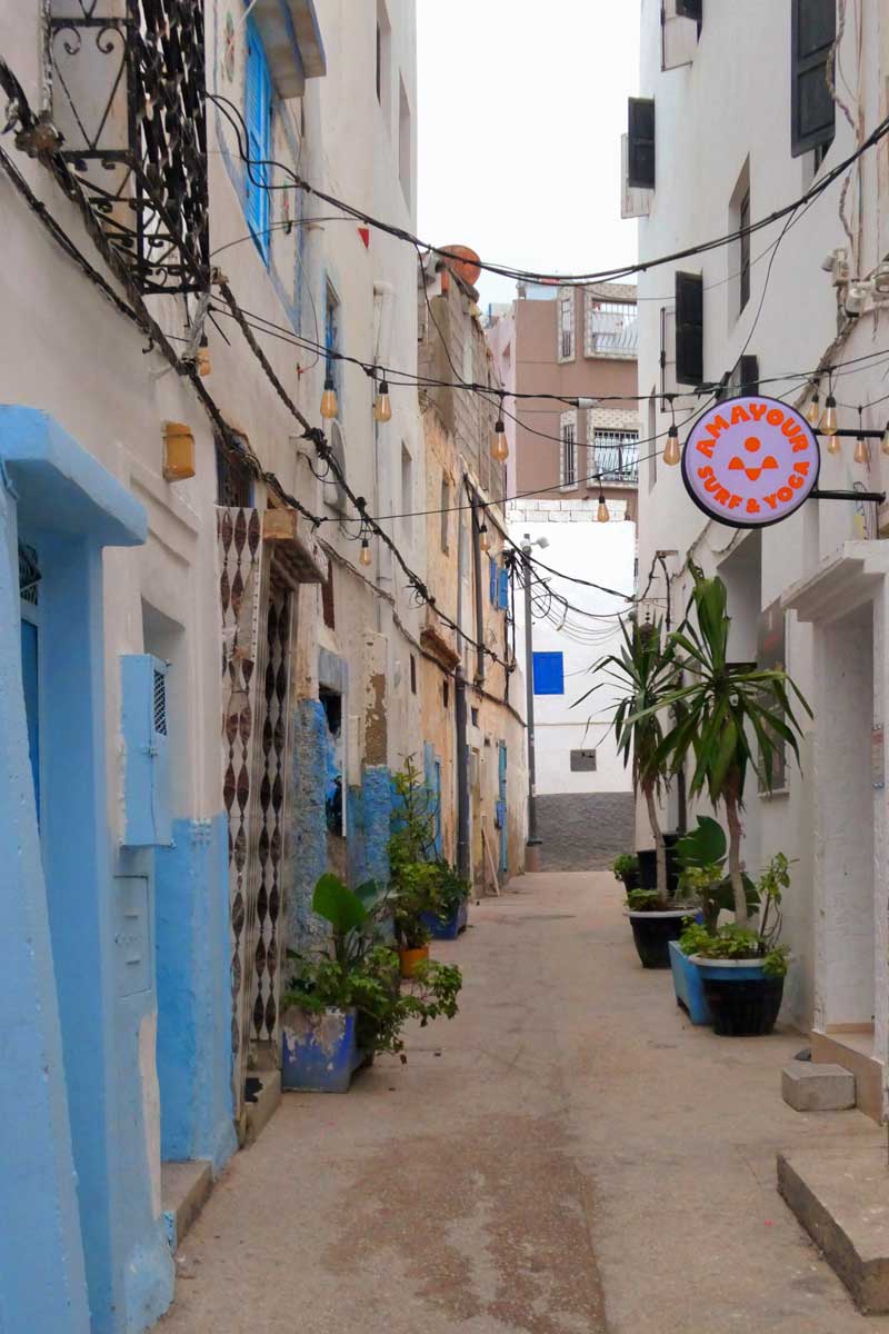 Strasse in Taghazout