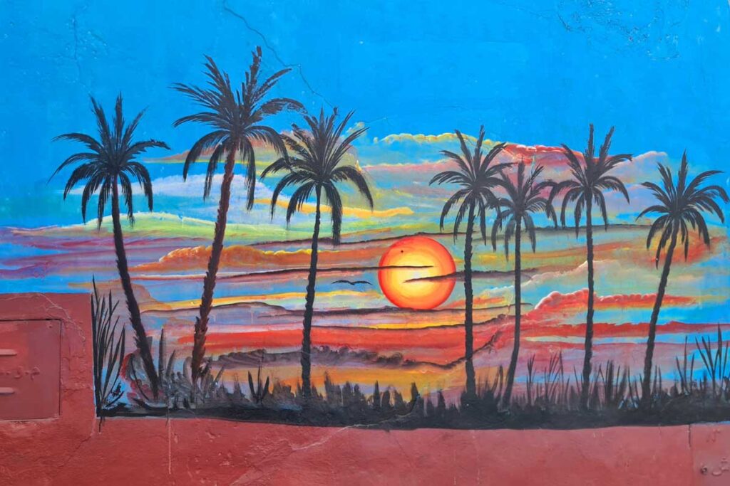Mural in Taghazout