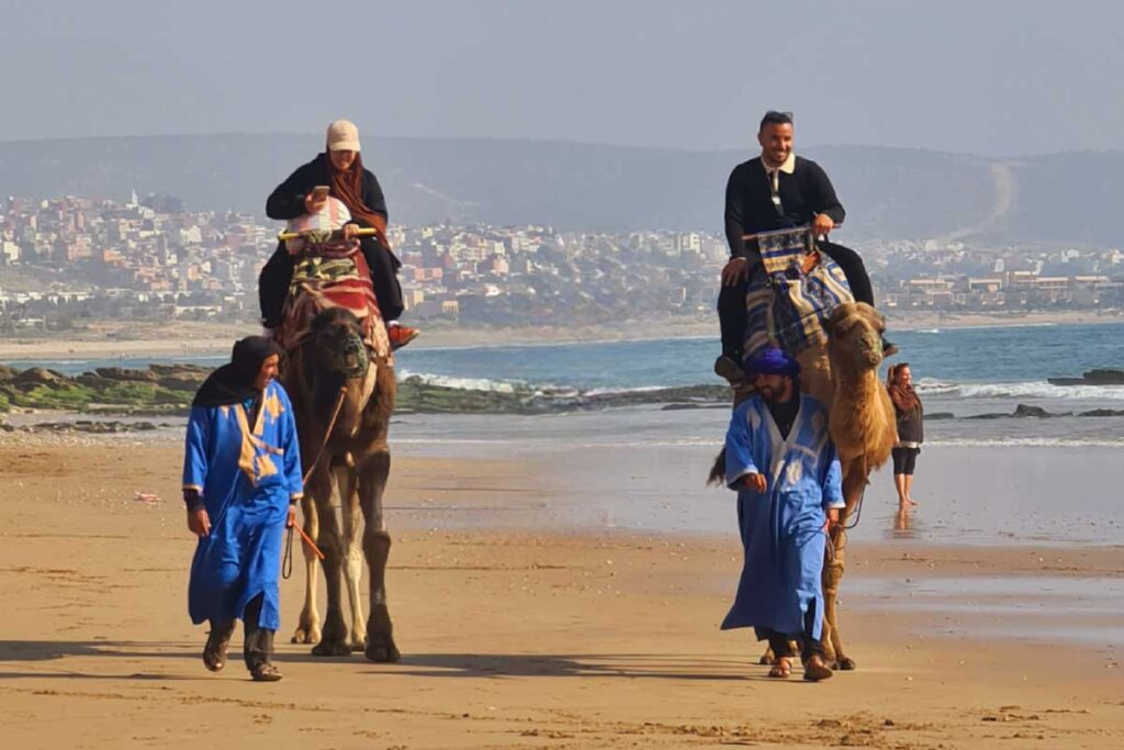 Kamelreiten am Strand