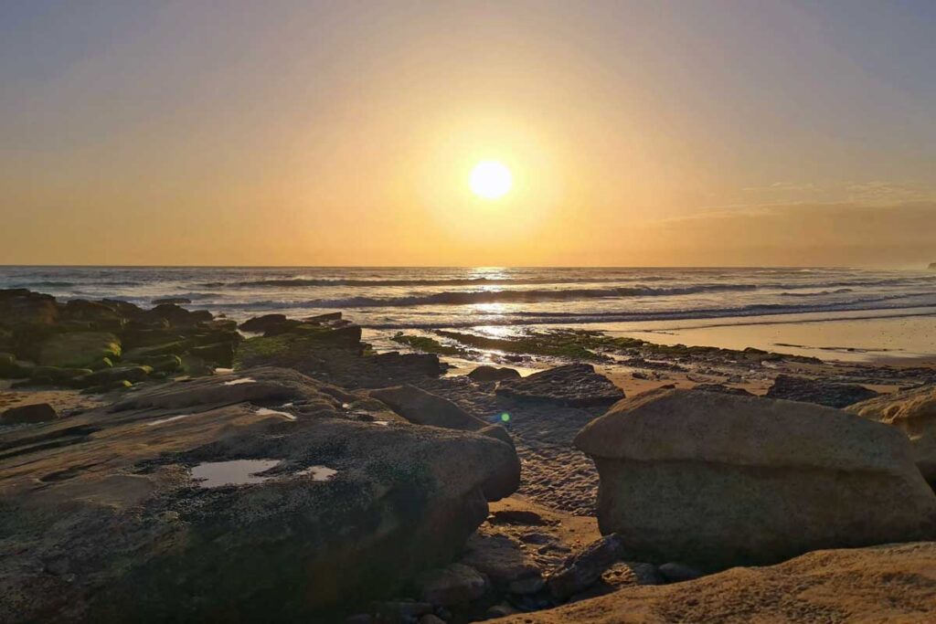 Sonnenuntergang am Anchor Point