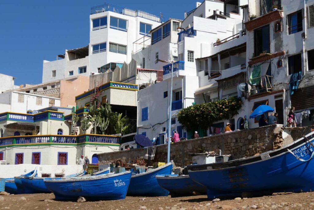 Fischerboote in Taghazout