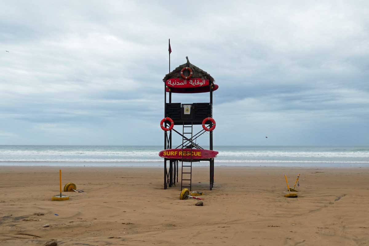 Rettungsstation am Meer