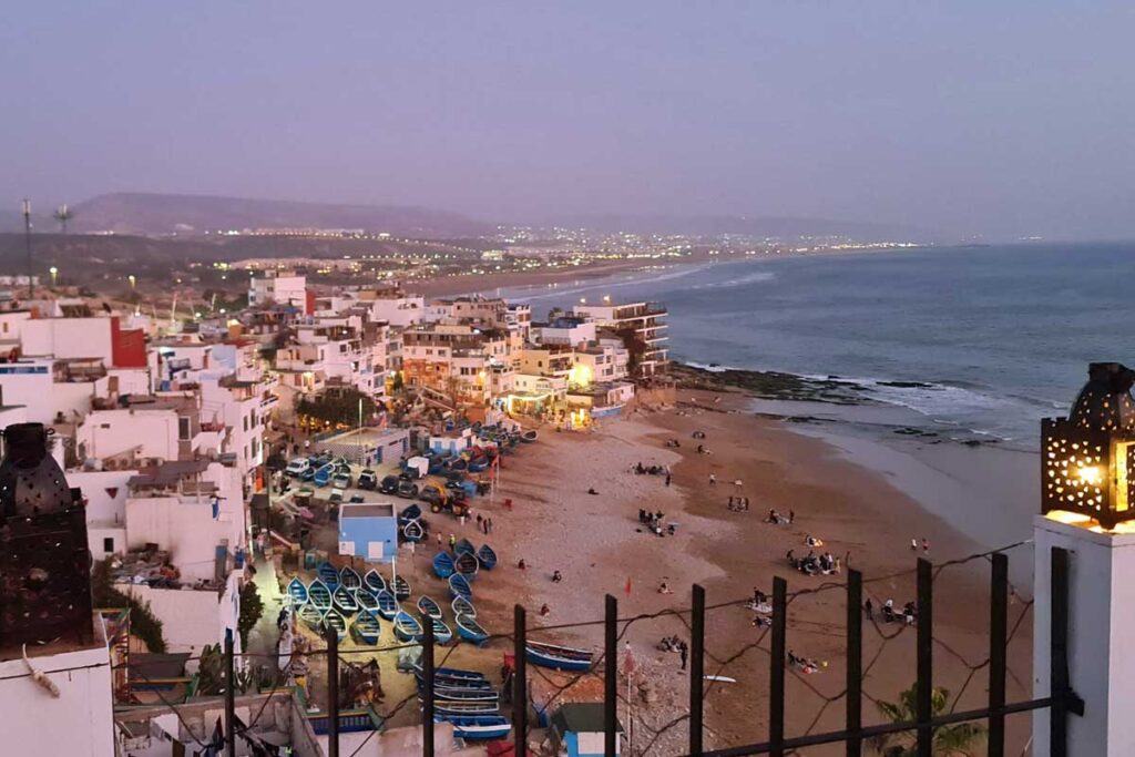Taghazout bei NAcht